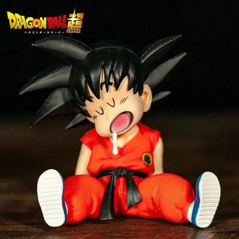 10cm Dragon Ball Z Kakarotto Sitting Goku Figure – Sleepy Pose