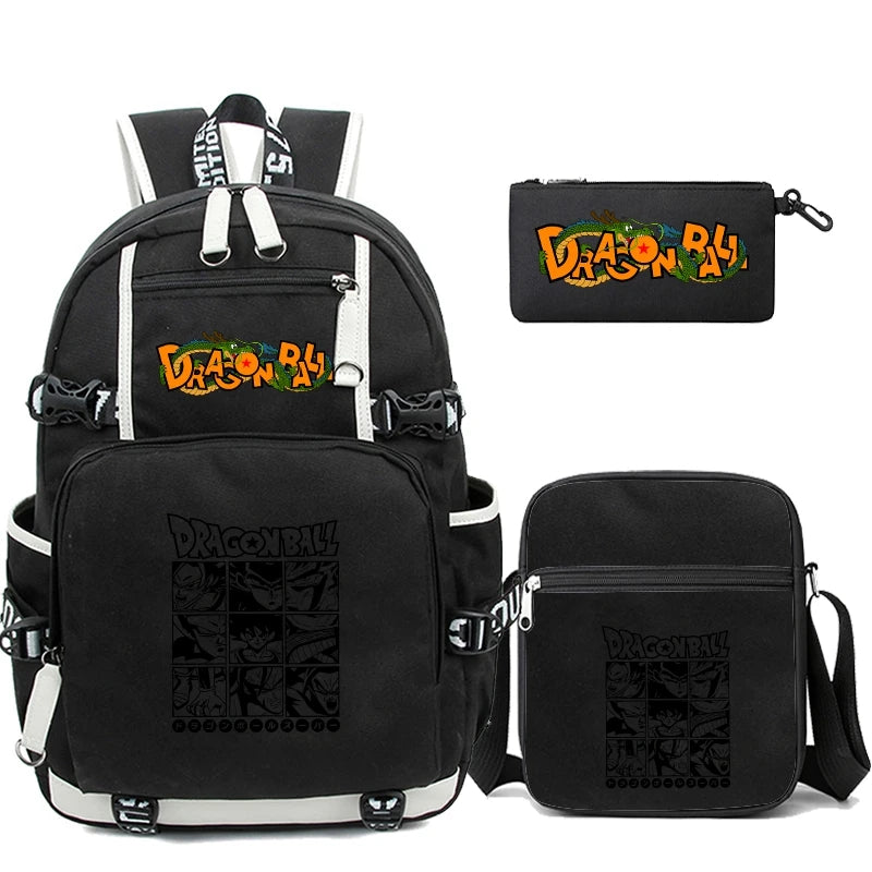 3Pcs/set Anime Dragon Ball Backpack - Image 24
