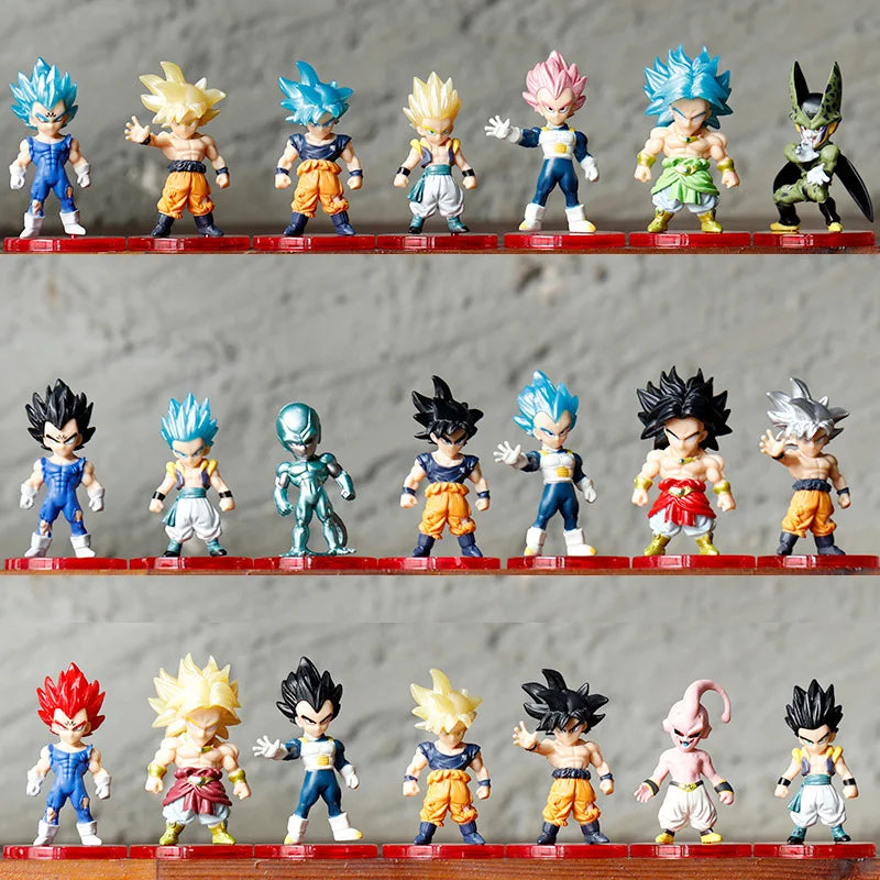 Dragon Ball Super Saiyan Son Goku 21pcs Figure Set