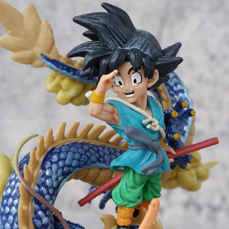 13CM Dragon Ball Goodbye Goku Shenron GT Son Goku Super Saiyan Figure - Image 2