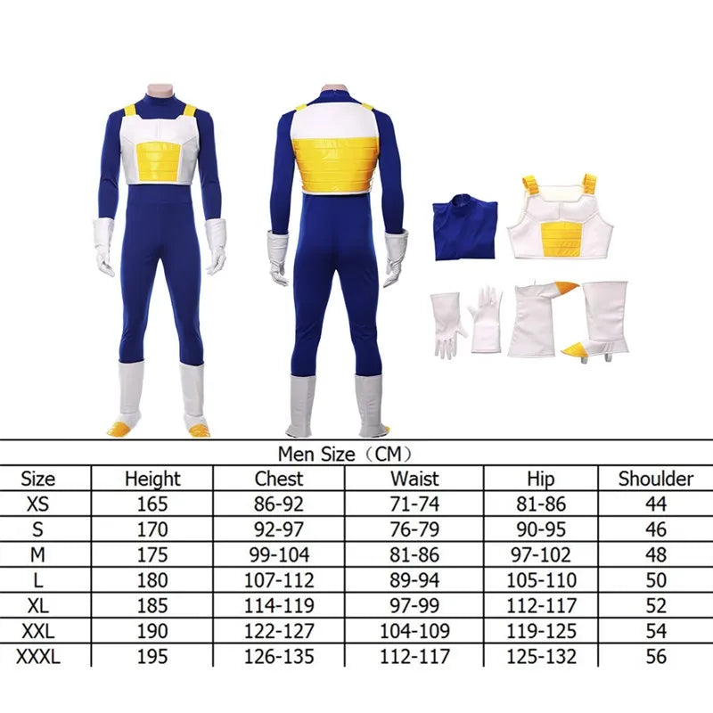 Adult Z Anime Vegeta IV Cosplay Costume – Men’s Jumpsuit Uniform for Halloween & Carnival - Image 7