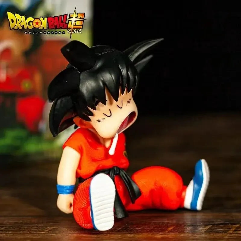 10cm Dragon Ball Z Kakarotto Sitting Goku Figure – Sleepy Pose - Image 2