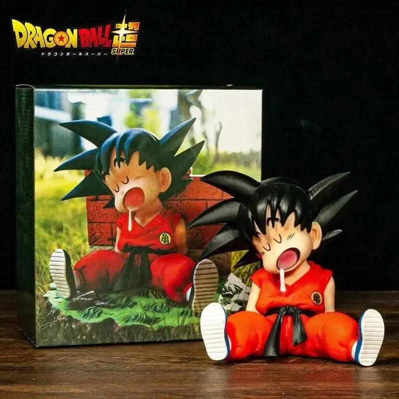 10cm Dragon Ball Z Kakarotto Sitting Goku Figure – Sleepy Pose - Image 5