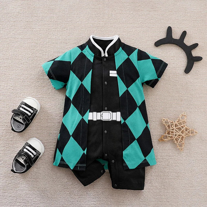 Newborn Anime Cosplay Romper – Baby Bodysuit Costume (Kakashi, Akatsuki, Chopper, Zoro, Vegeta) - Image 27