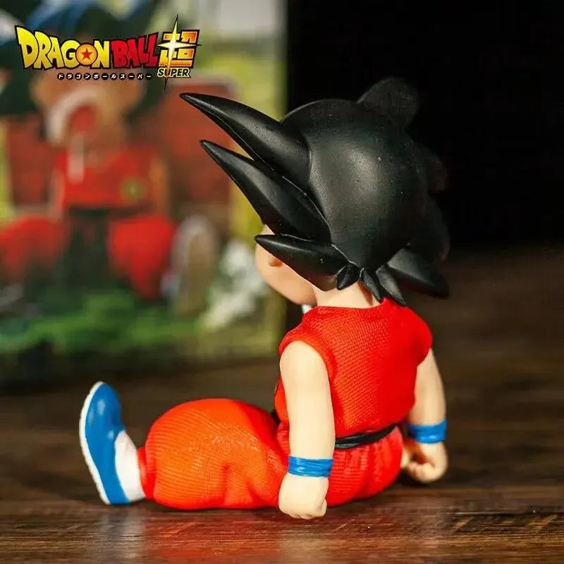 10cm Dragon Ball Z Kakarotto Sitting Goku Figure – Sleepy Pose - Image 4
