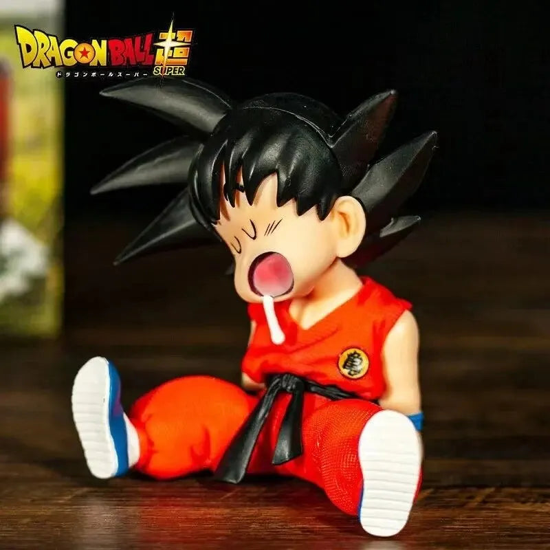 10cm Dragon Ball Z Kakarotto Sitting Goku Figure – Sleepy Pose - Image 3