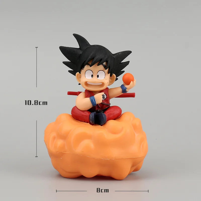 10cm Super Saiyan Goku Sitting on Cloud – Dragon Ball Z PVC Mini Figure - Image 6