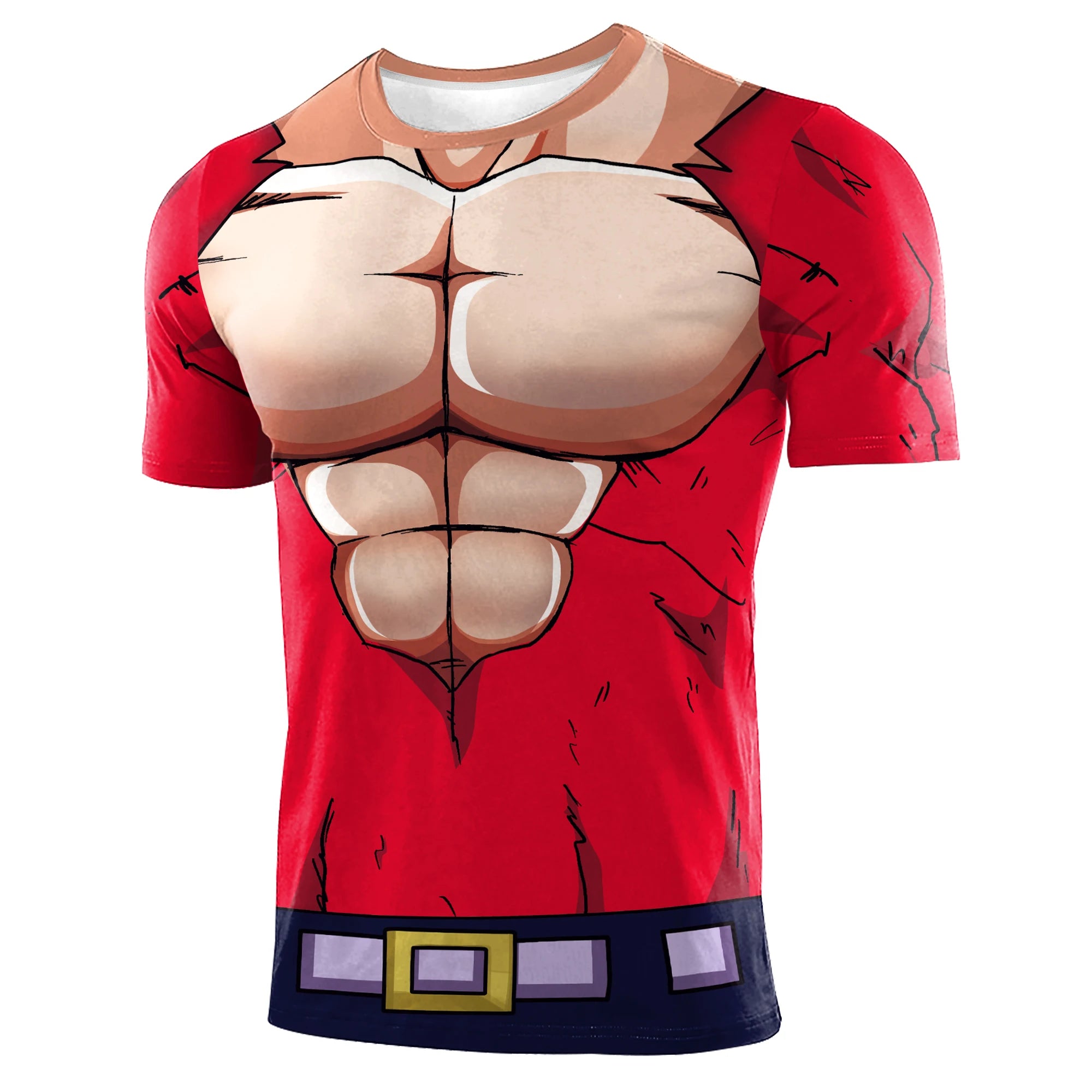 Zawaland Goku Cosplay T-Shirt – 3D Print Fitness Tee for Men - Image 4