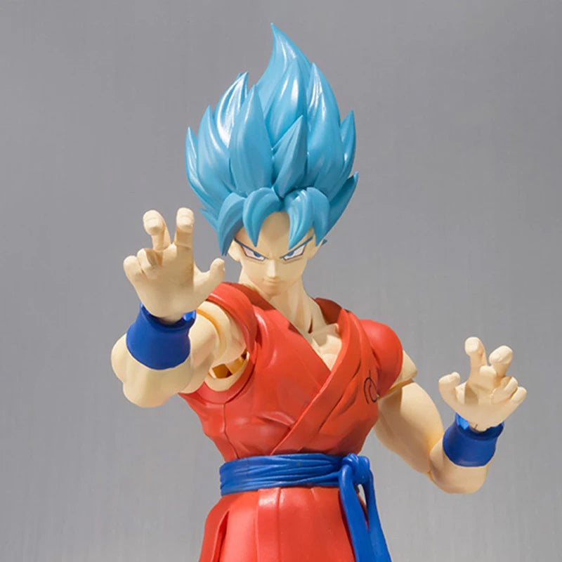 Dragon Ball Super Saiyan Blue Hair Son Goku Action Figure – SHF Model Toy - Image 6