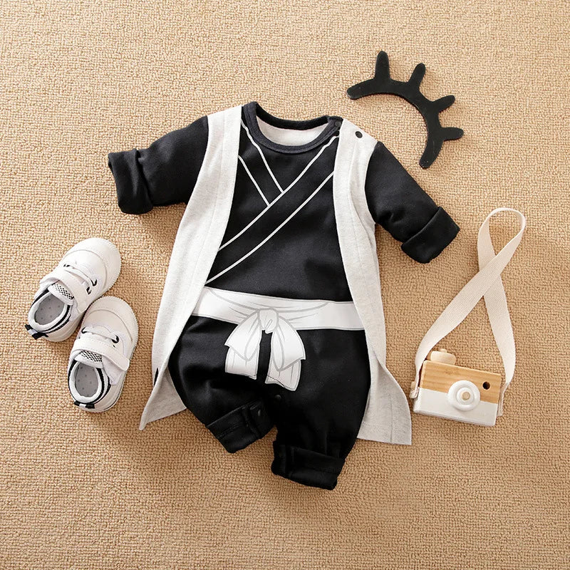 Newborn Anime Cosplay Romper – Baby Bodysuit Costume (Kakashi, Akatsuki, Chopper, Zoro, Vegeta) - Image 11