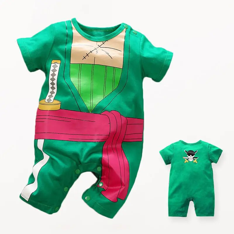 Newborn Anime Cosplay Romper – Baby Bodysuit Costume (Kakashi, Akatsuki, Chopper, Zoro, Vegeta) - Image 16