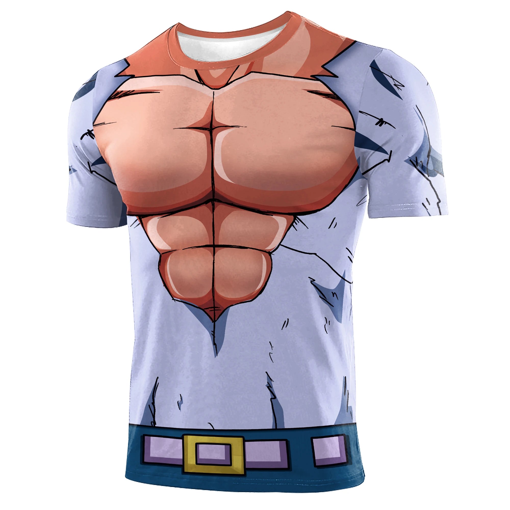 Zawaland Goku Cosplay T-Shirt – 3D Print Fitness Tee for Men - Image 6