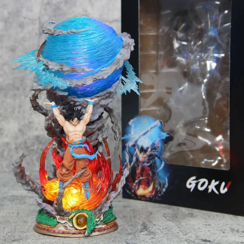 Dragon Ball Son Goku Figure – Luminous Super Spirit Bomb PVC Statue for Collectors - Image 3
